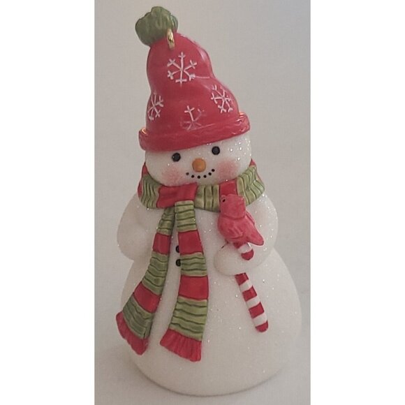 Hallmark Other - Hallmark Keepsake A Happy Little Snowman Ornament Cardinal Glittery 2005